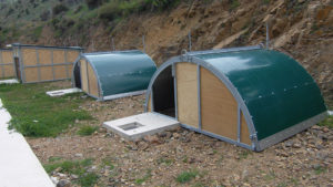 capannina ad arco per gestazione suini