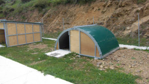 capannina ad arco per gestazione suini