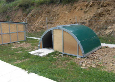 capannina ad arco per gestazione suini